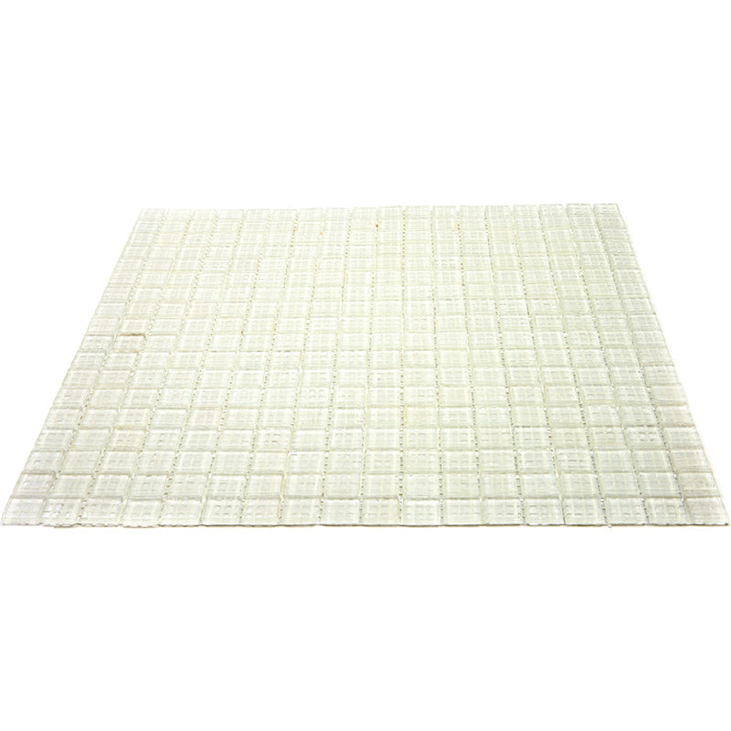 Cotton White 12x12 Glossy Uniform Square Glass Mosaic Tile (20 pack, 18.69 sq ft/case)
