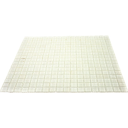 Cotton White 12x12 Glossy Uniform Square Glass Mosaic Tile (20 pack, 18.69 sq ft/case) - Sample