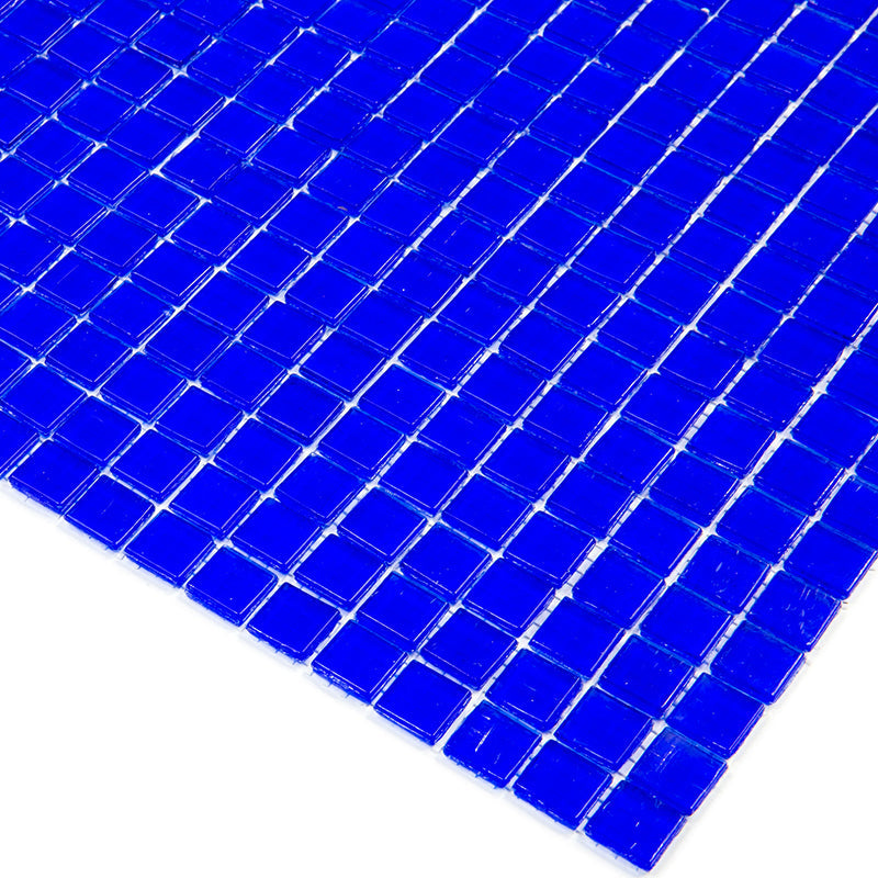 Cobalt Blue 12x12 Glossy Uniform Square Glass Mosaic Tile (20 pack, 18.69 sq ft/case)