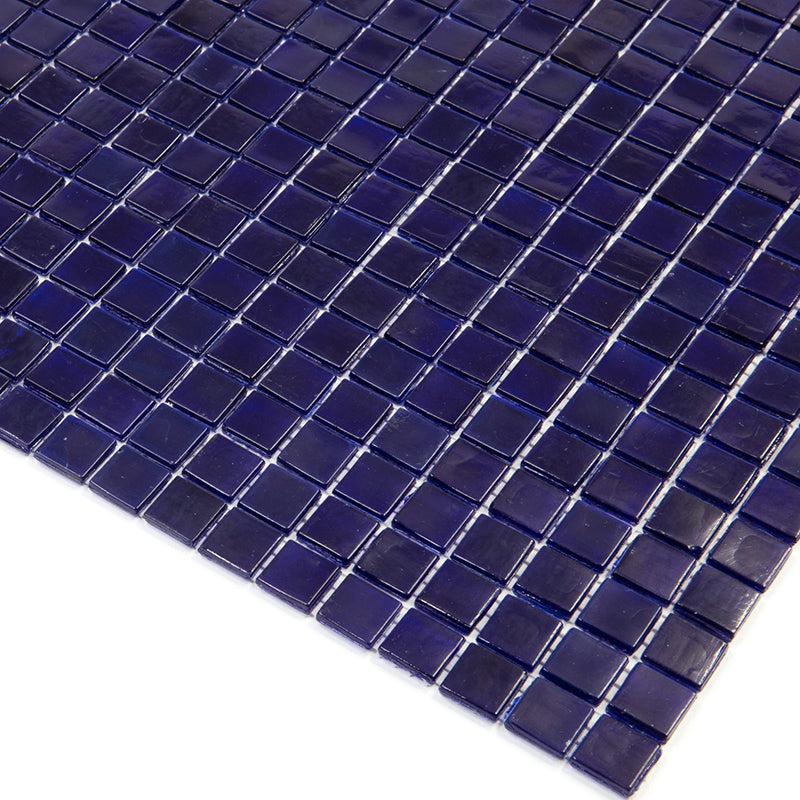 Indigo Blue 12x12 Uniform Square Glossy Glass Mosaic Tile (20 pack, 18.69 sq ft/case)