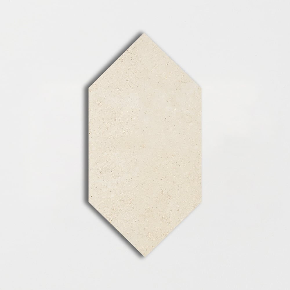 Jerusalem Light Honed Large Picket Waterjet Limestone Waterjet Mosaics