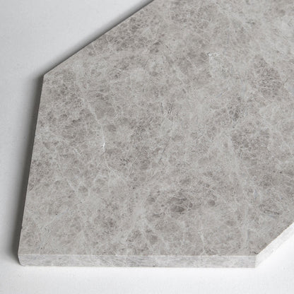 Silver Mystique Honed Large Hexagon Marble Tile