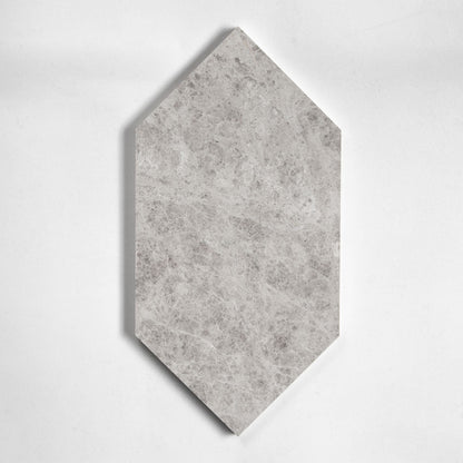 Silver Mystique Honed Large Hexagon Marble Tile