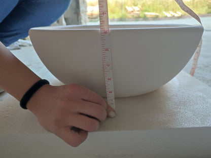 Natural Stone Classic Limestone Round Edge Vessel Sink (D)16" (H)6"