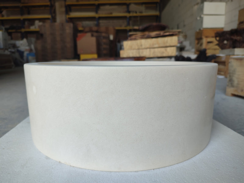 Natural Stone Limestone Tapered Sink Honed-Matte  (D)16" (H)6"