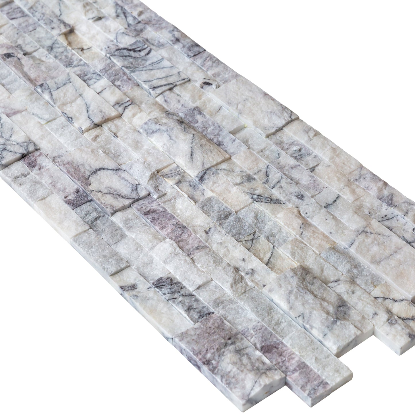 New York Ledger 3D Panel 6"x24" Natural Marble Wall Tile