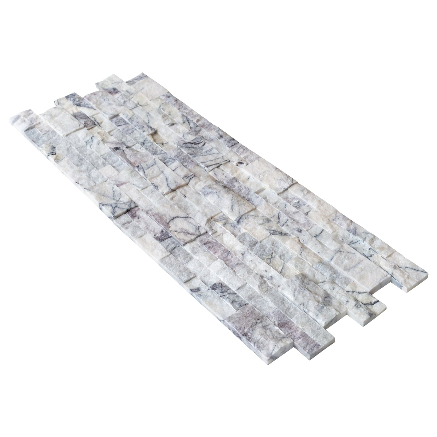 New York Ledger 3D Panel 6"x24" Natural Marble Wall Tile