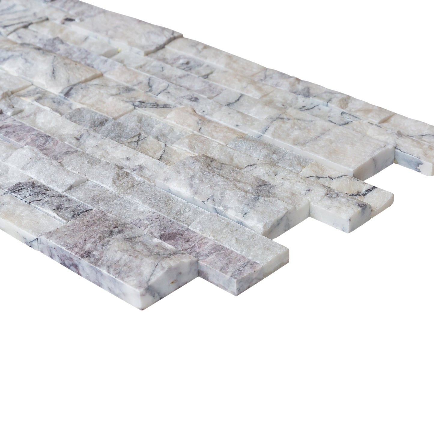 New York Marble 3D Ledger Panel 6"x24" – Split-Face Wall Tile, Full Truckload