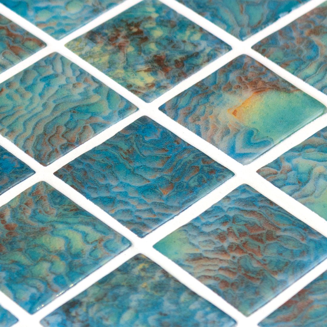 Arrecife Green, 2" x 2" - Glass Tile - view 12