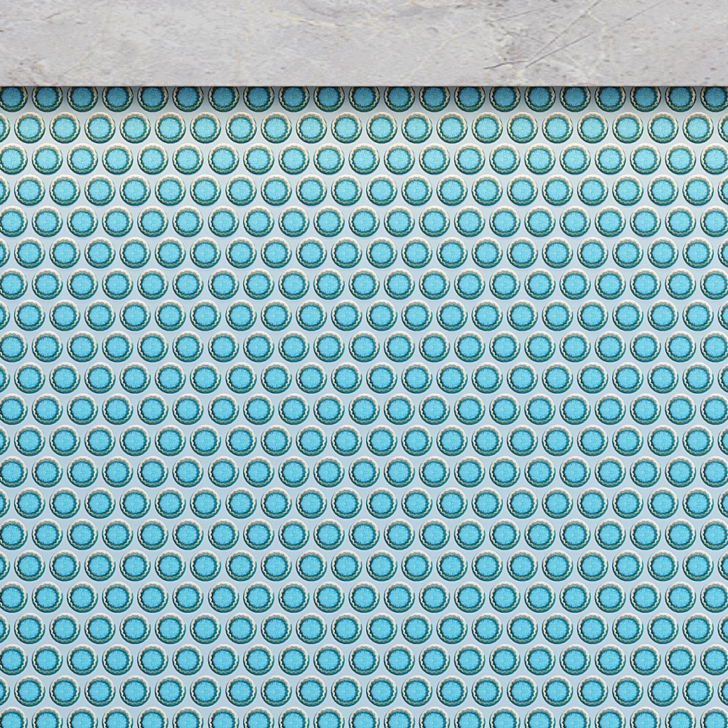 Sky Blue 12x12 Glossy Penny Round Porcelain Mosaic Tile (10 pack, 9.87 sq ft/case)