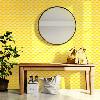 Yellow 12x12 Glossy Penny Round Porcelain Mosaic Tile (10 pack, 9.87 sq ft/case)