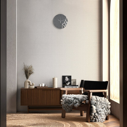 Cotton White 12x12 Glossy Penny Round Porcelain Mosaic Tile (10 pack, 9.87 sq ft/case) - Sample