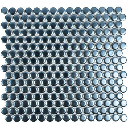 Denim Blue 12x12 Matte Penny Round Porcelain Mosaic Tile (10 pack, 9.87 sq ft/case)