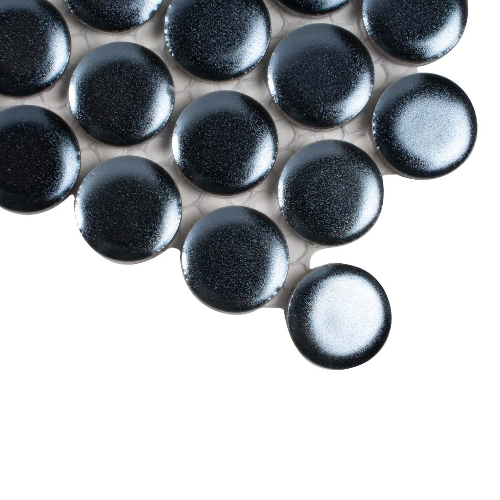 Denim Blue 12x12 Matte Penny Round Porcelain Mosaic Tile (10 pack, 9.87 sq ft/case)