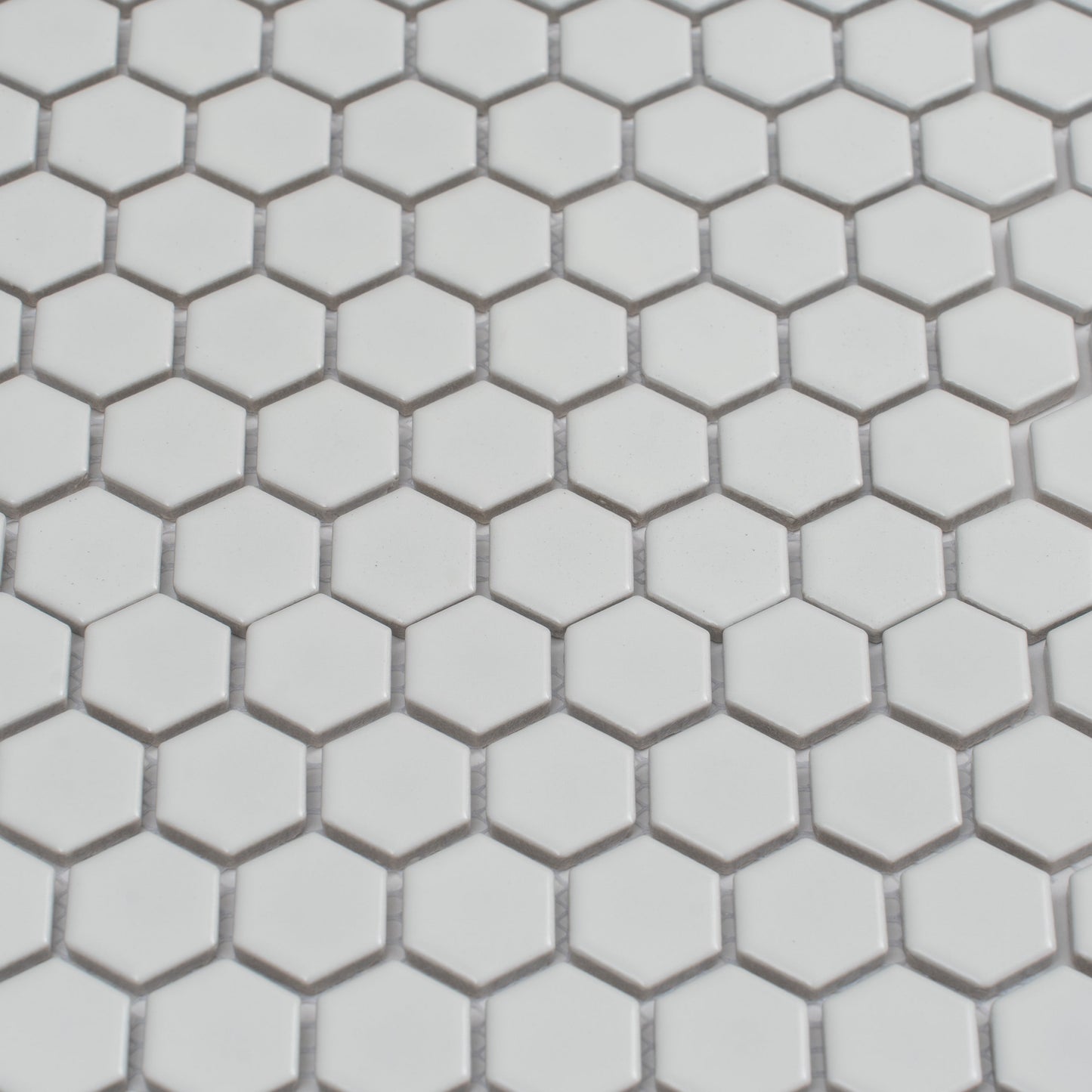 White 10x12 Matte Hexagon Porcelain Mosaic Tile (10 pack, 8.36 sq ft/case)