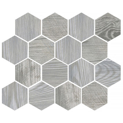 Gray 10x12 Matte Hexagon Porcelain Mosaic Tile (5 pack, 4.02 sq ft/case)