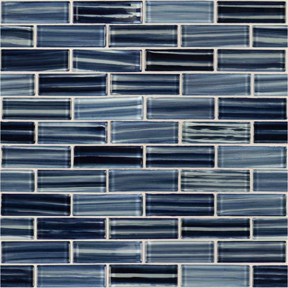 MSI Oceania Azul Subway Glass Mosaic Tile 11.75"x12"