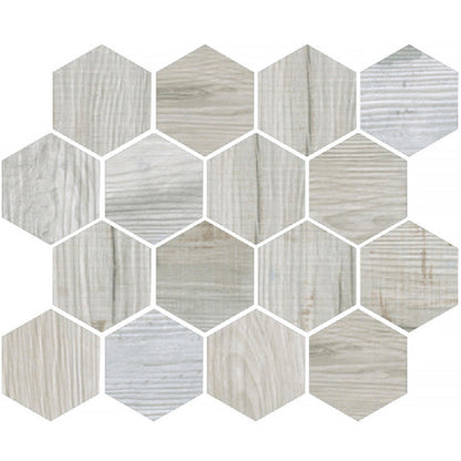 Light Gray 10x12 Matte Hexagon Porcelain Mosaic Tile (5 pack, 4.02 sq ft/case)