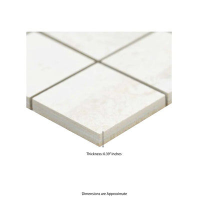 MSI Oxide Blanc Porcelain Mosaic Wall and Floor Tile - 2"x2"