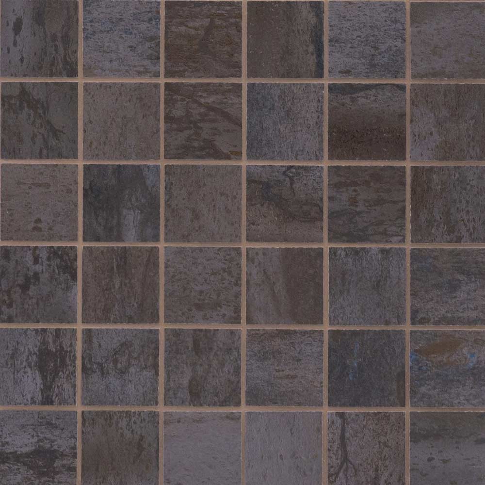 MSI Oxide Iron Porcelain Mosaic Wall and Floor Tile - 2"x2"