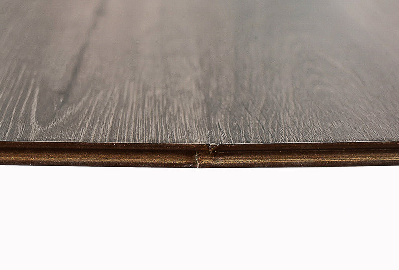 Oyster Textured/EIR 6.61"x72.83" Laminate Flooring 12mm - Pitch Dark