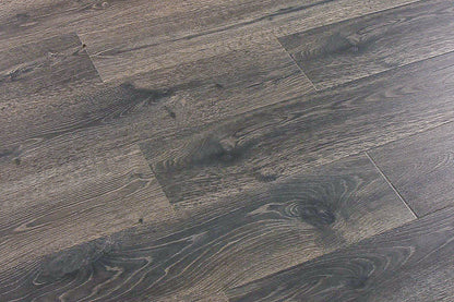 Oyster Textured/EIR 6.61"x72.83" Laminate Flooring 12mm - Pitch Dark