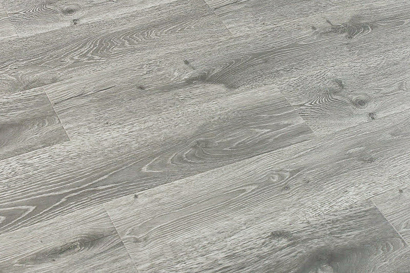 Oyster Textured/EIR 6.61"x72.83" Laminate Flooring 12mm - Simple Gray