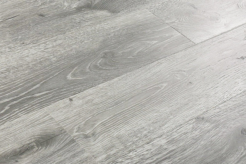 Oyster Textured/EIR 6.61"x72.83" Laminate Flooring 12mm - Simple Gray