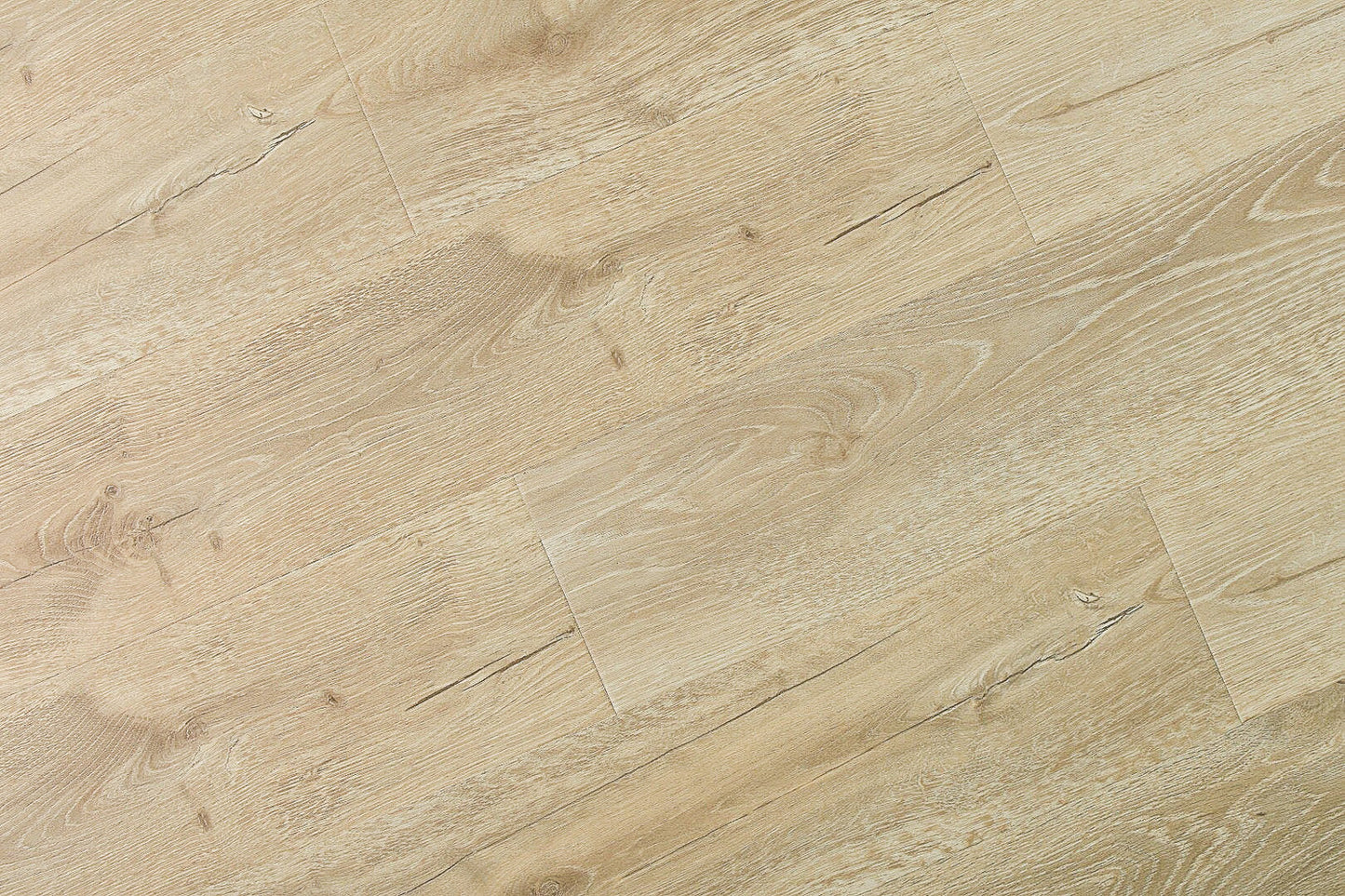 Oyster Textured/EIR 6.61"x72.83" Laminate Flooring 12mm - Simple Tan