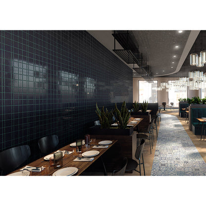 Maastricht Blue 18x48 Textured Ceramic Large Format Tile (3 pack, 17.23 sq ft/case)