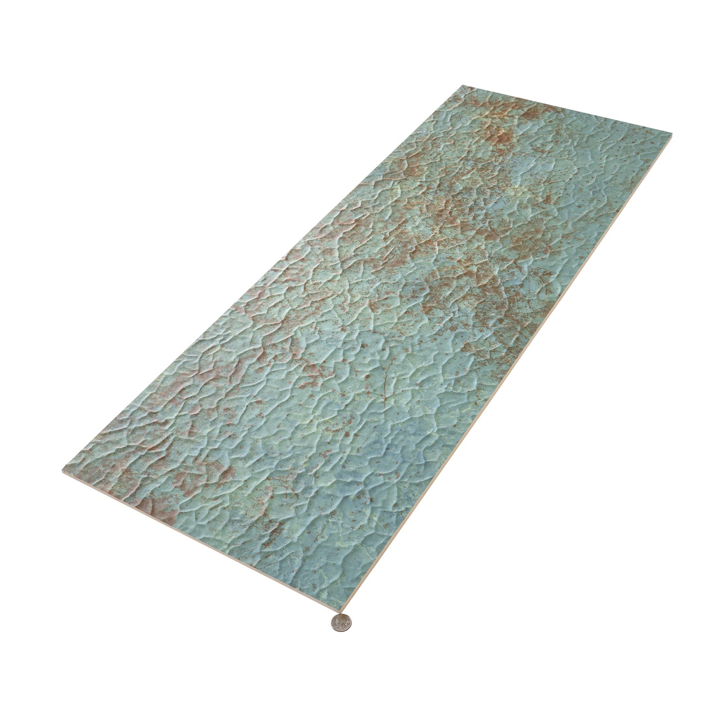 Viridian Green 18x48 Textured Ceramic Large Format Tile (3 pack, 17.23 sq ft/case)