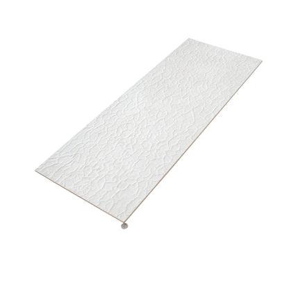 Pearl White 18x48 Textured Ceramic Large Format Tile (3 pack, 17.23 sq ft/case)
