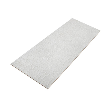 Pearl White 18x48 Textured Ceramic Large Format Tile (3 pack, 17.23 sq ft/case)
