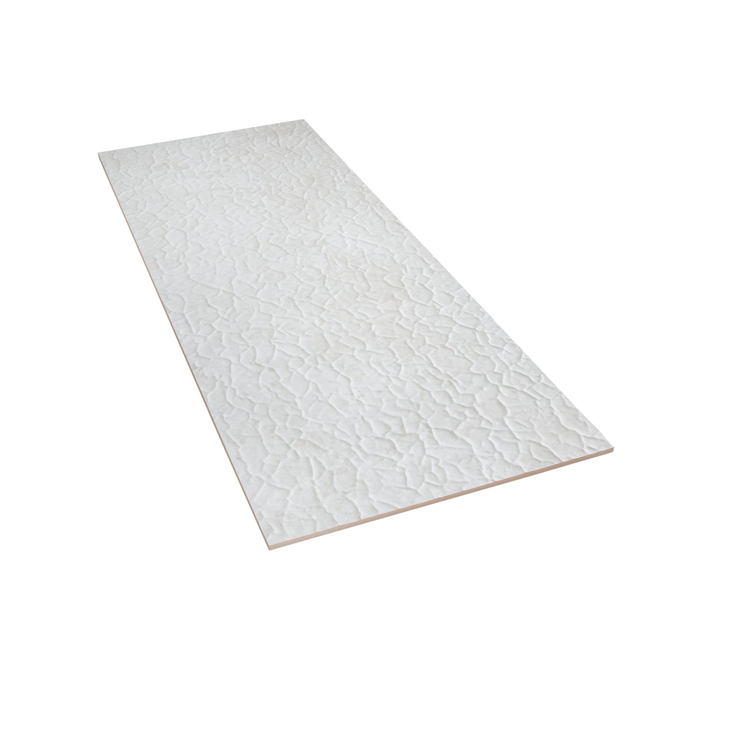 Pearl White 18x48 Textured Ceramic Large Format Tile (3 pack, 17.23 sq ft/case)
