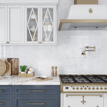 Pearl White 18x48 Textured Ceramic Large Format Tile (3 pack, 17.23 sq ft/case) - Sample