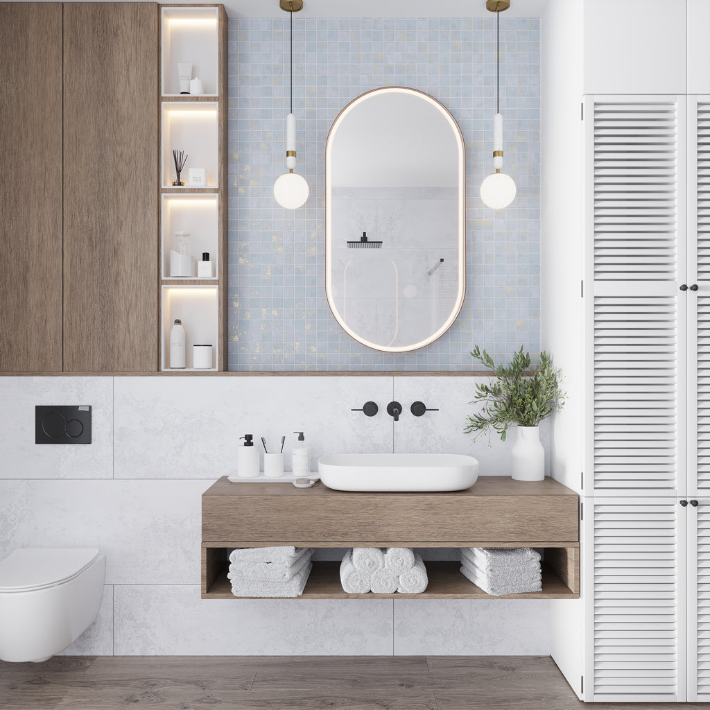 Pearl White 18x48 Matte Ceramic Large Format Tile (4 pack, 22.98 sq ft/case) - Sample