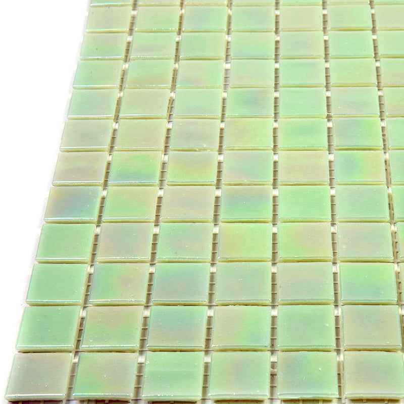 Lime Green 12x12 Glossy Uniform Square Glass Mosaic Tile (20 pack, 20 sq ft/case)