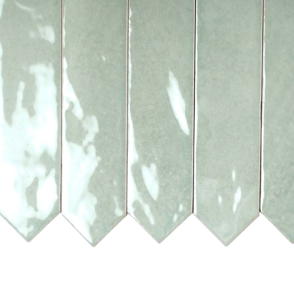 Pistachio Green 2x10 Glossy Picket Ceramic Tile (23 pack, 2.37 sq ft/case)