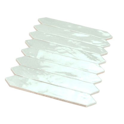 Pistachio Green 2x10 Glossy Picket Ceramic Tile (23 pack, 2.37 sq ft/case)