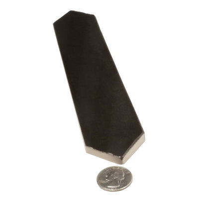 Black 2x10 Glossy Picket Ceramic Tile (23 pack, 2.37 sq ft/case) - Sample