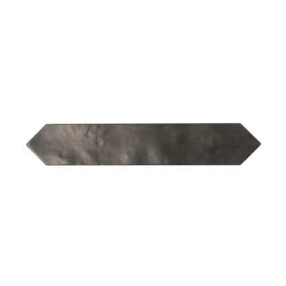 Black 2x10 Matte Picket Ceramic Tile (23 pack, 2.37 sq ft/case) - Sample