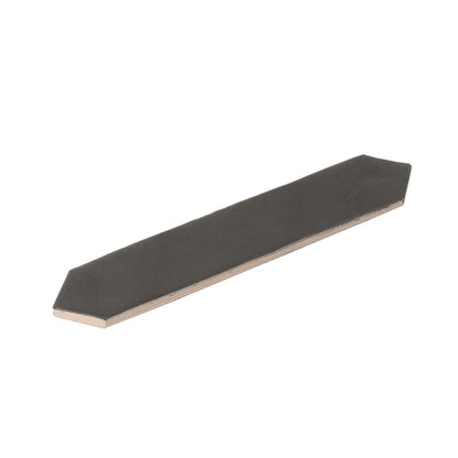 Black 2x10 Matte Picket Ceramic Tile (23 pack, 2.37 sq ft/case) - Sample