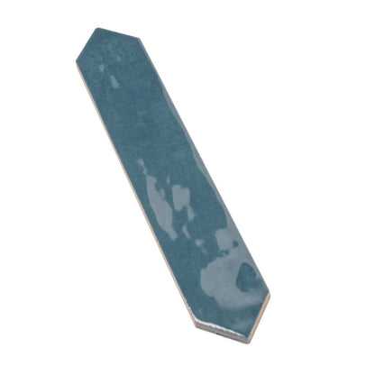 Teal Blue 2x10 Glossy Picket Ceramic Tile (23 pack, 2.37 sq ft/case)