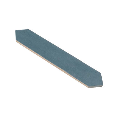 Teal Blue 2x10 Matte Picket Ceramic Tile (23 pack, 2.37 sq ft/case) - Sample