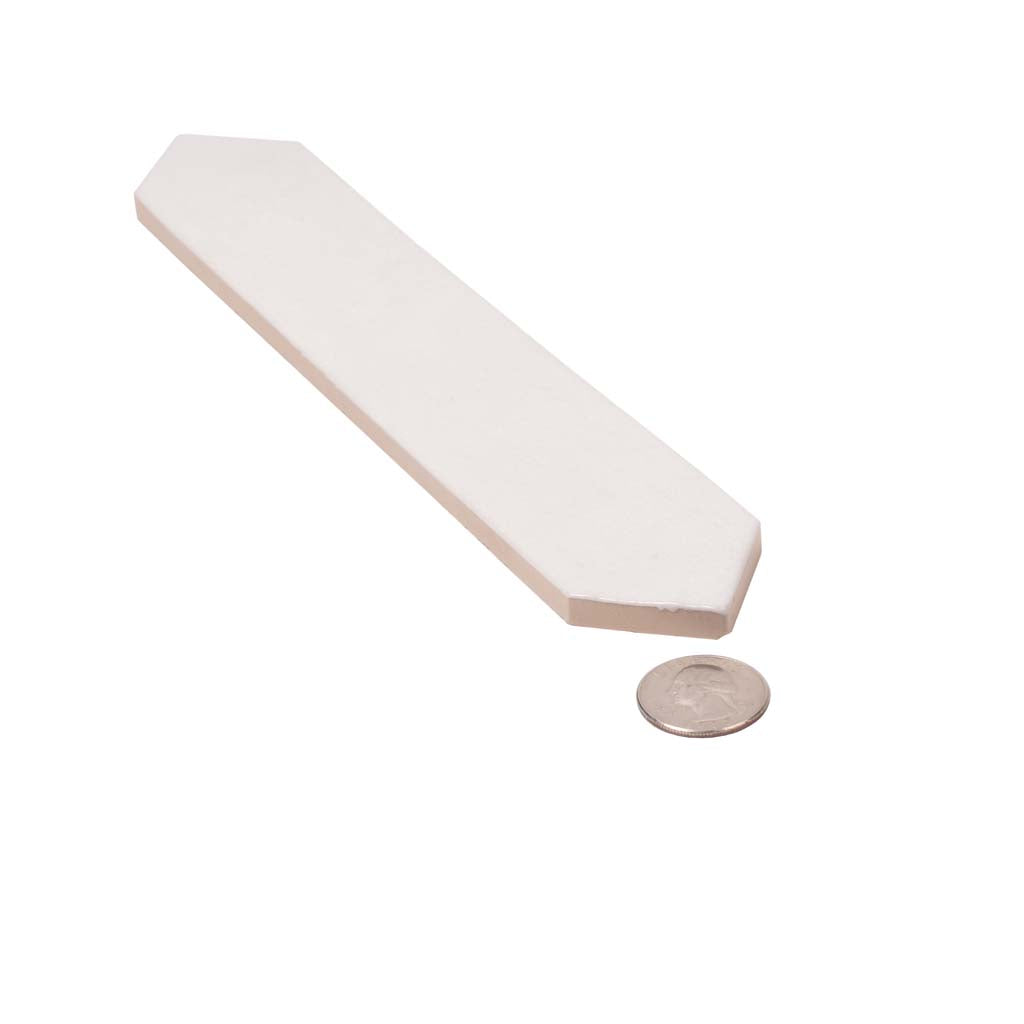 Pearl White 2x10 Glossy Picket Ceramic Tile (23 pack, 2.37 sq ft/case) - Sample