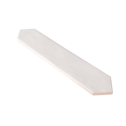 Pearl White 2x10 Glossy Picket Ceramic Tile (23 pack, 2.37 sq ft/case) - Sample