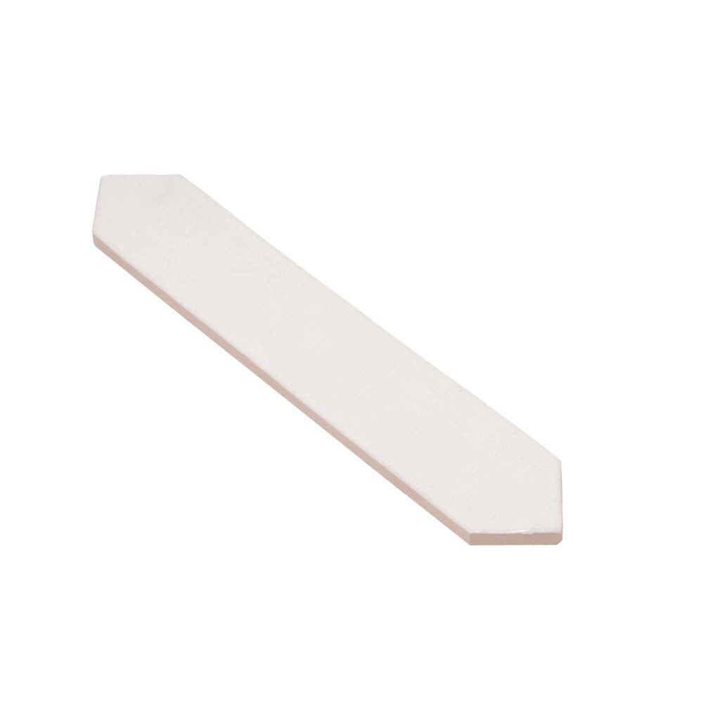 Pearl White 2x10 Glossy Picket Ceramic Tile (23 pack, 2.37 sq ft/case) - Sample