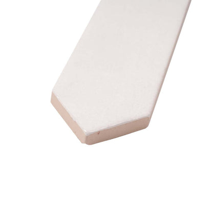 Pearl White 2x10 Glossy Picket Ceramic Tile (23 pack, 2.37 sq ft/case) - Sample