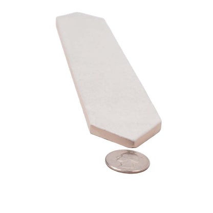 Pearl White 2x10 Matte Picket Ceramic Tile (23 pack, 2.37 sq ft/case) - Sample