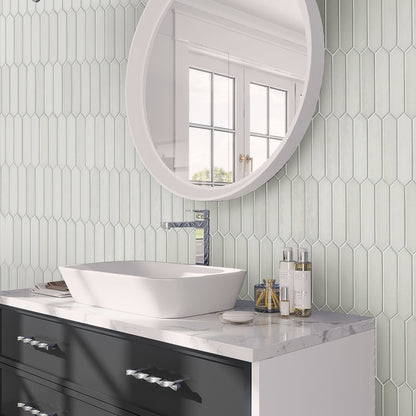 Pearl White 2x10 Matte Picket Ceramic Tile (23 pack, 2.37 sq ft/case)